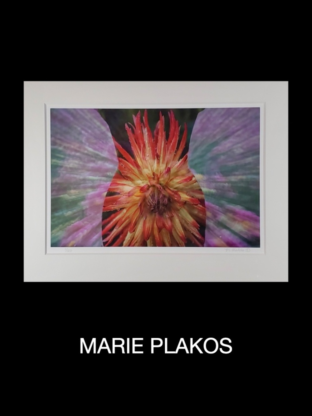 Marie Plakos Original Photographic Collage, Signed, Edition: 1/50, 16" X 20" Fra